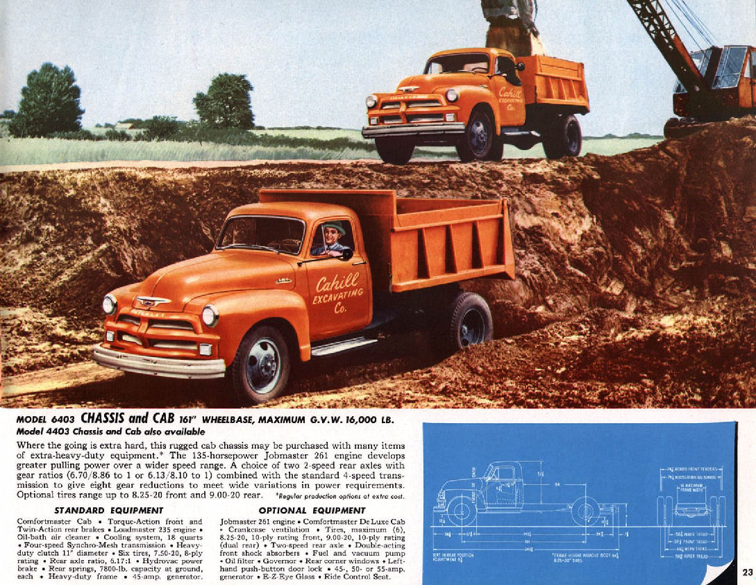 1954 Chevrolet Trucks Brochure Page 34